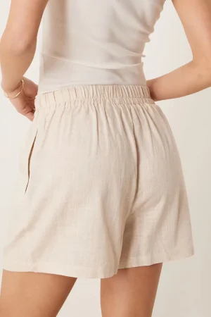 Oversized linen look shirt