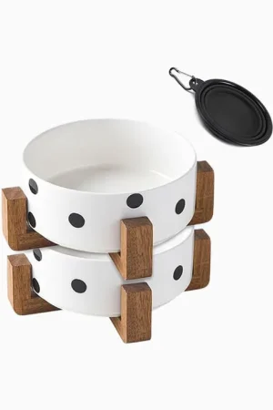 Airtight Dog Food Container, Up to 30 lbs, with Attachable Wheels