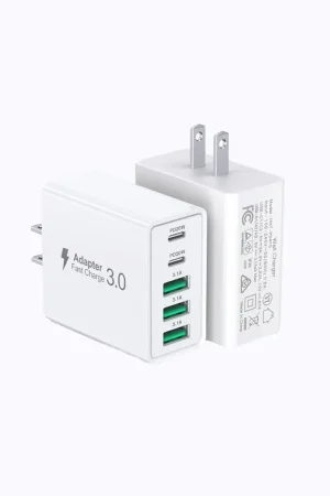 USB C Wall Charger, 5 Port USB C PD Fast Charger