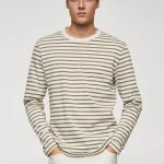 Striped Long Sleeves T-shirt - Yellow