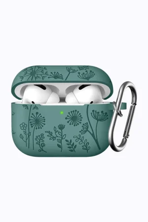 Lerobo Flower Engraved Case for AirPods Pro Case