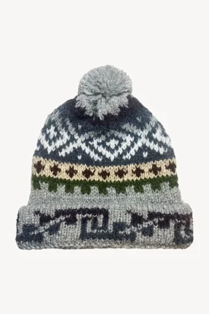 Hand knitted beanie