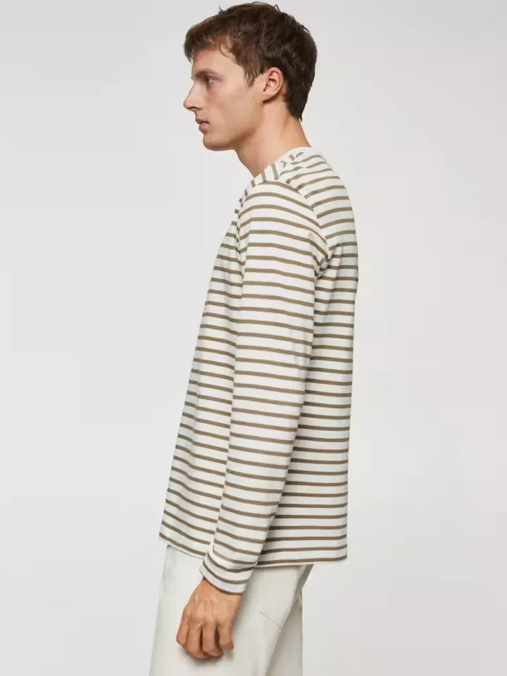 Striped Long Sleeves T-shirt - Image 3
