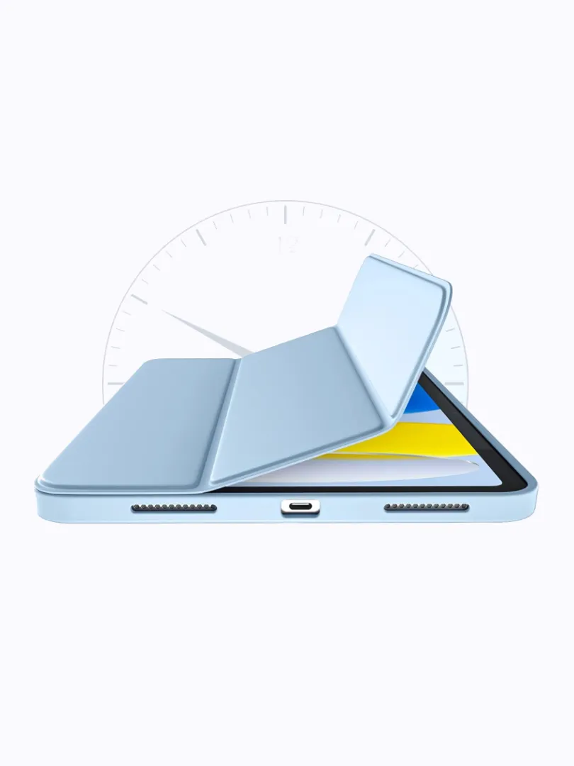 Ipad Case with Pencil Holder, Ultra Slim Kickstand Protective Cover - Image 2