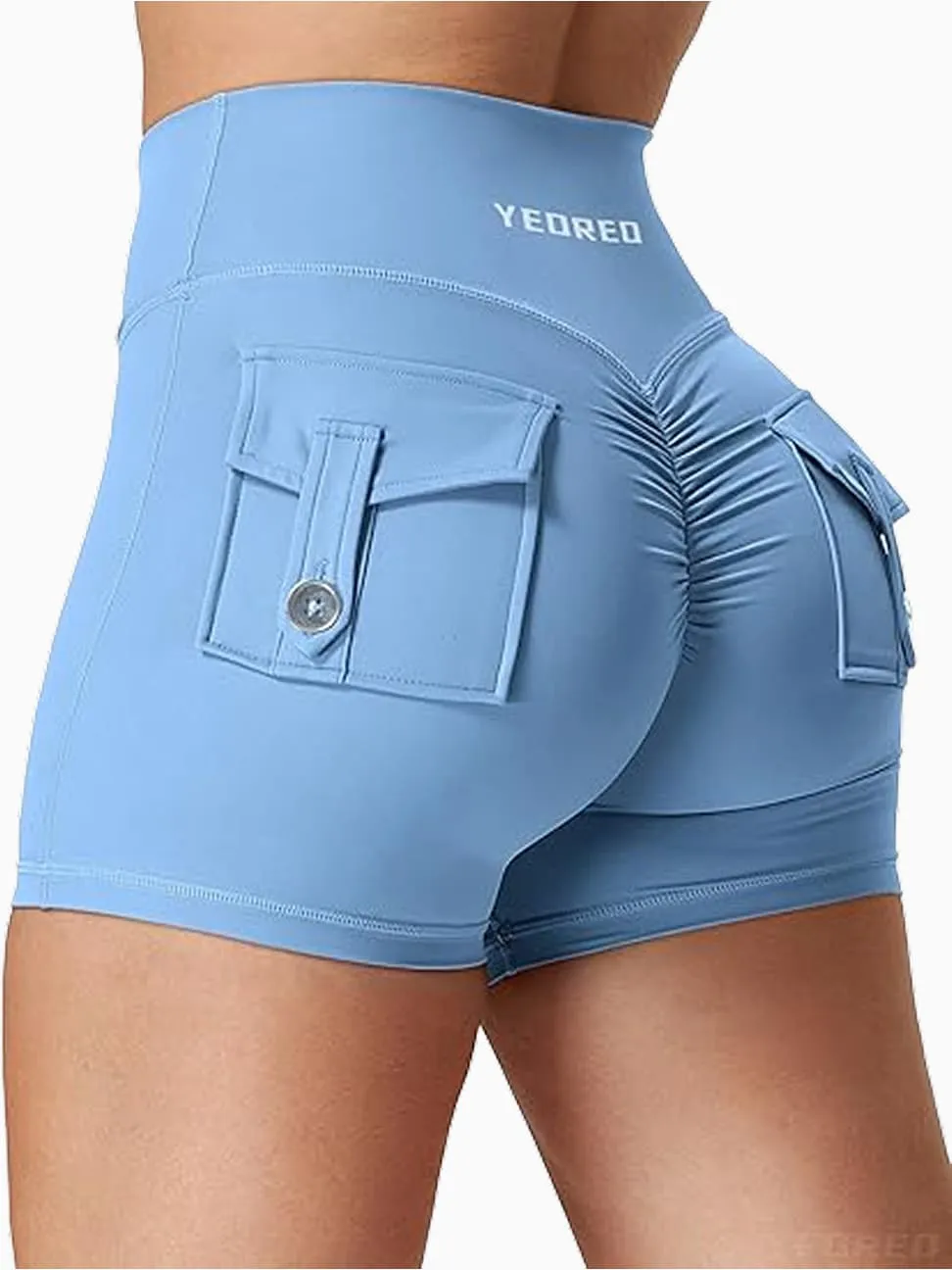 High Waisted Workout Shorts - Image 3