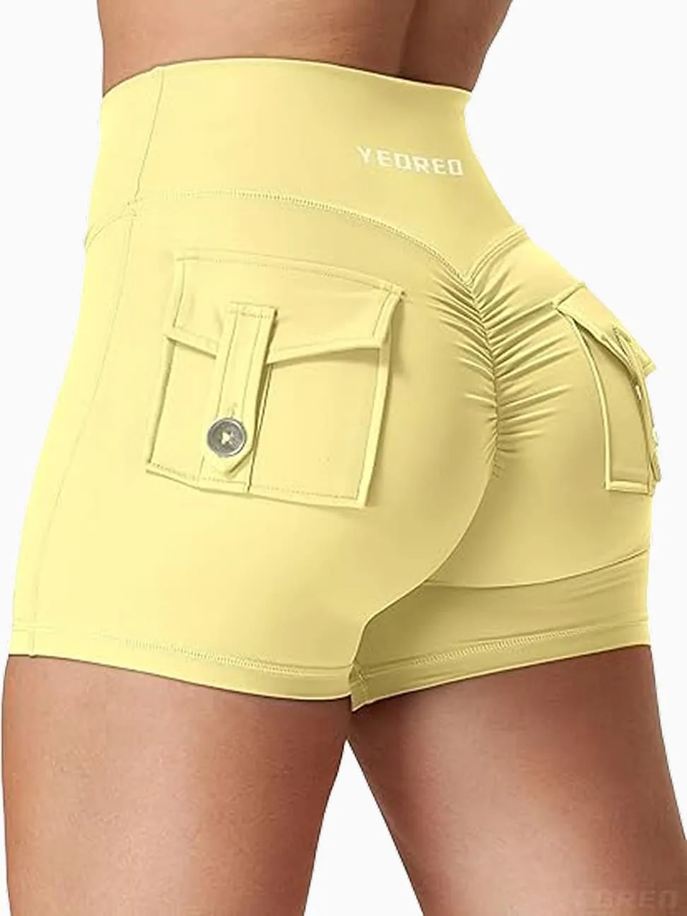 High Waisted Workout Shorts - Image 4