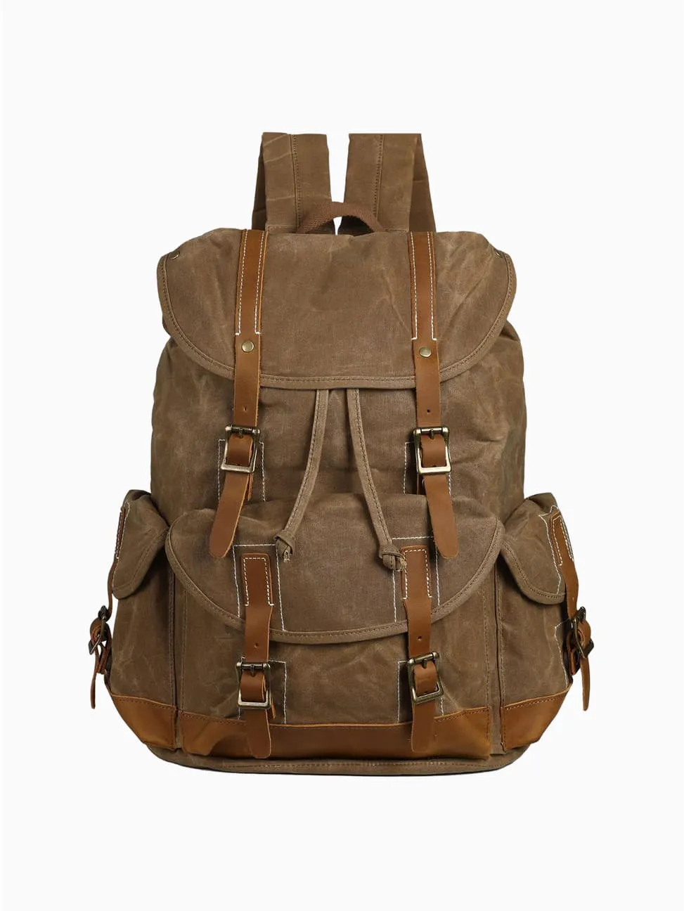 Backpack for Men Heavy Duty Waxed Canvas