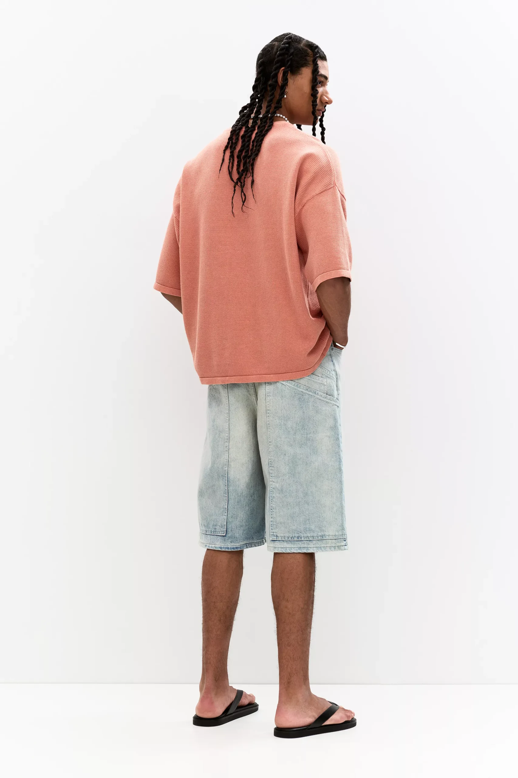 Oversize short sleeve knit top - Image 3