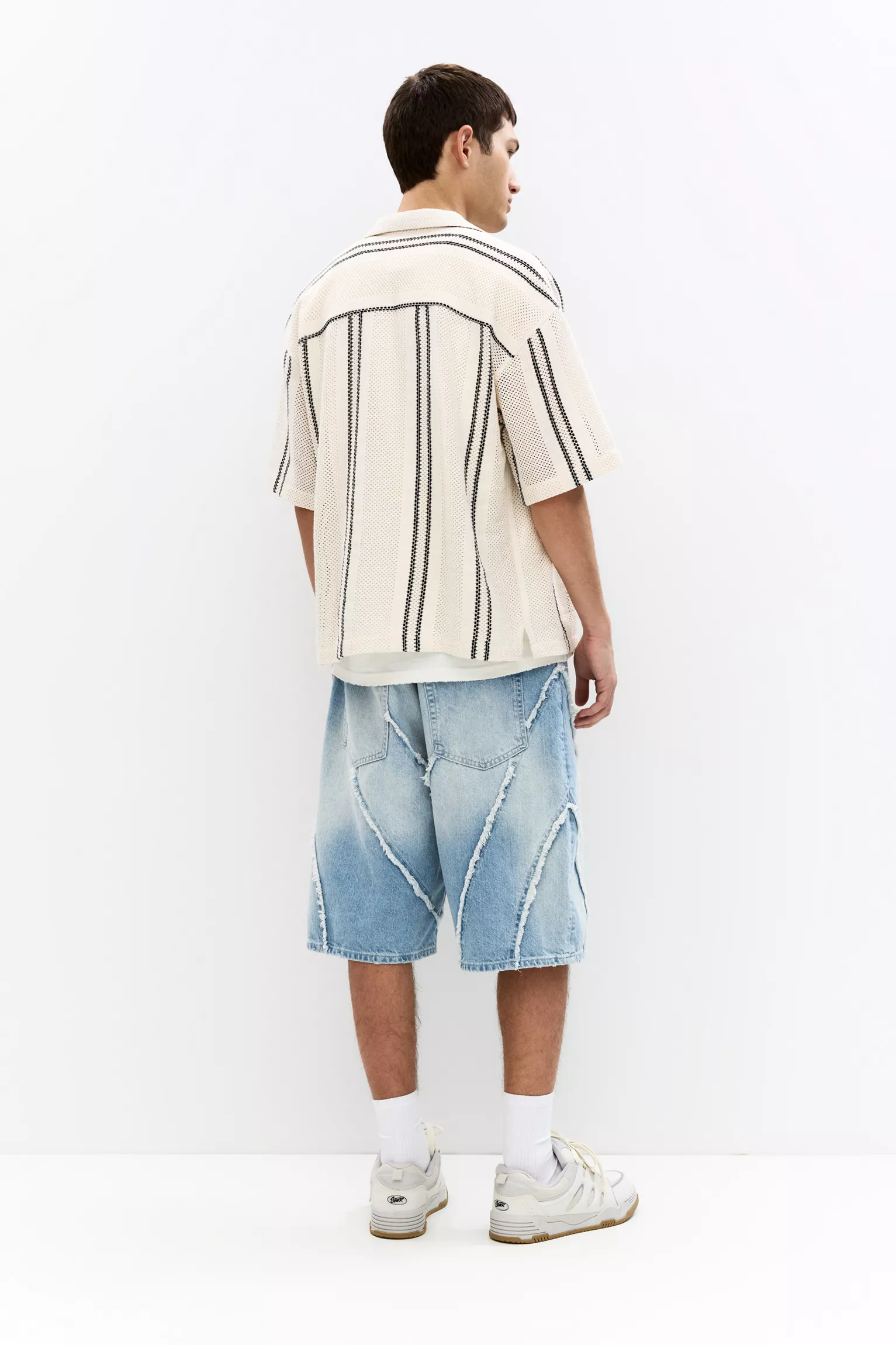 Striped crochet shirt - Image 3
