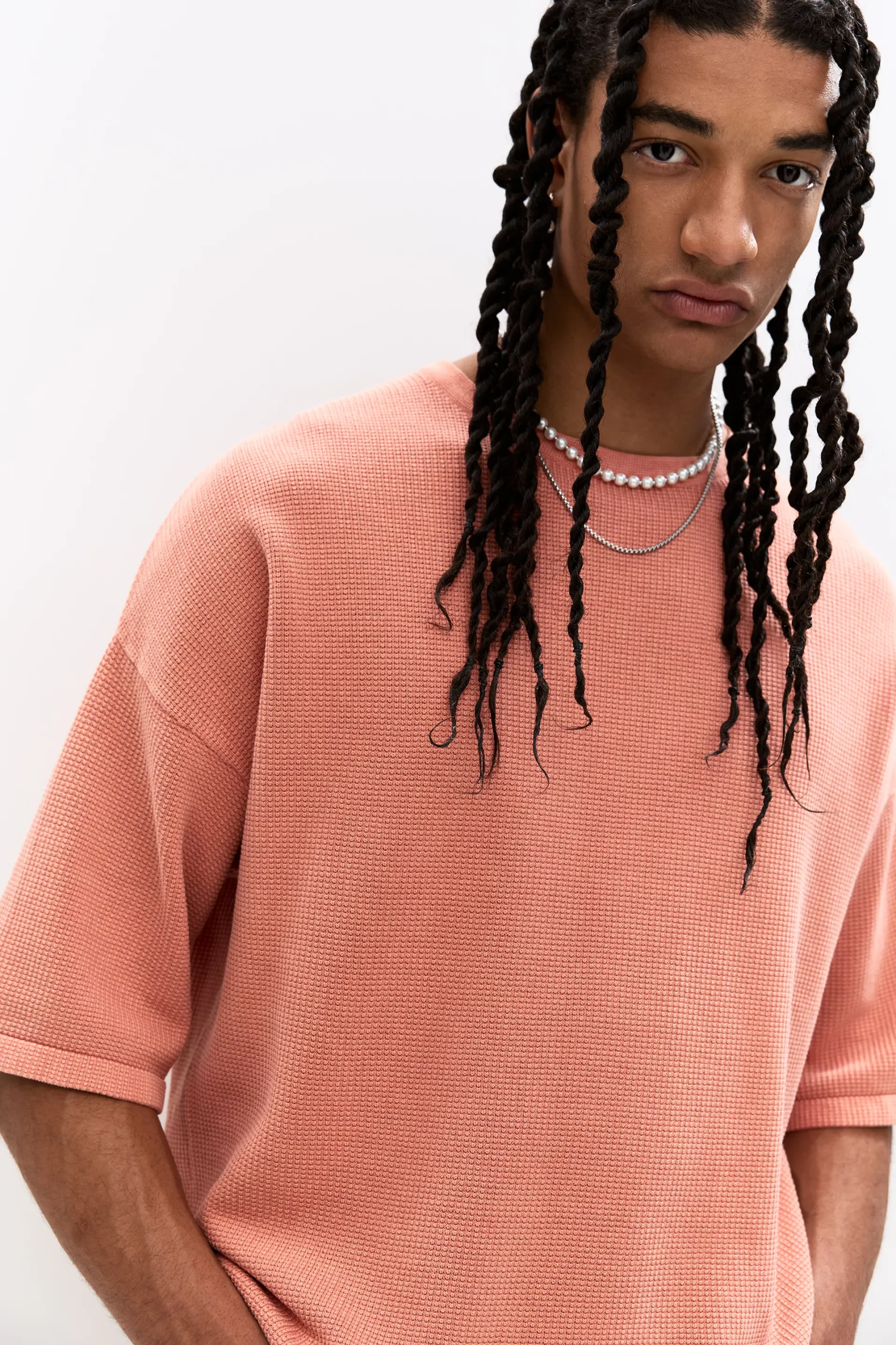 Oversize short sleeve knit top - Image 2