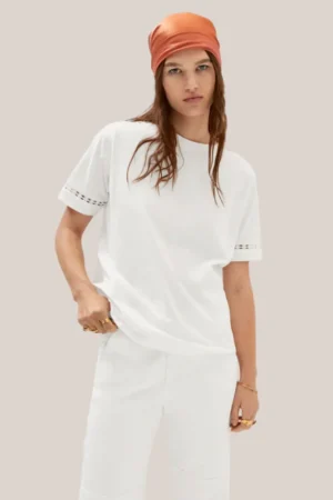 Embroidered White T-Shirt