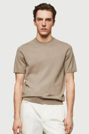 Textured Cotton T-shirt