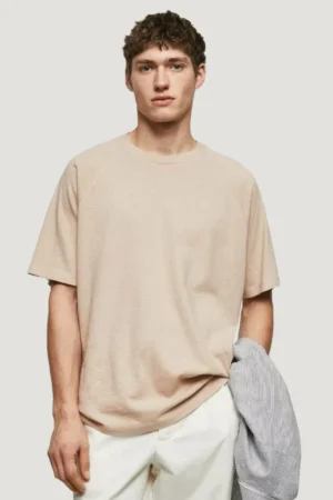 Textured Cotton T-shirt